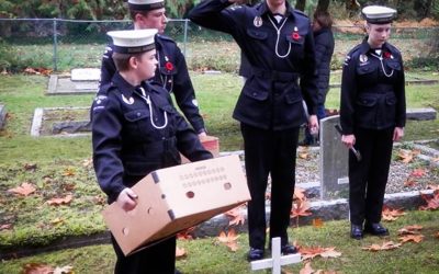 The MBMHS organizes the South Cowichan cross placements together with Royal Canadian Legion Branch