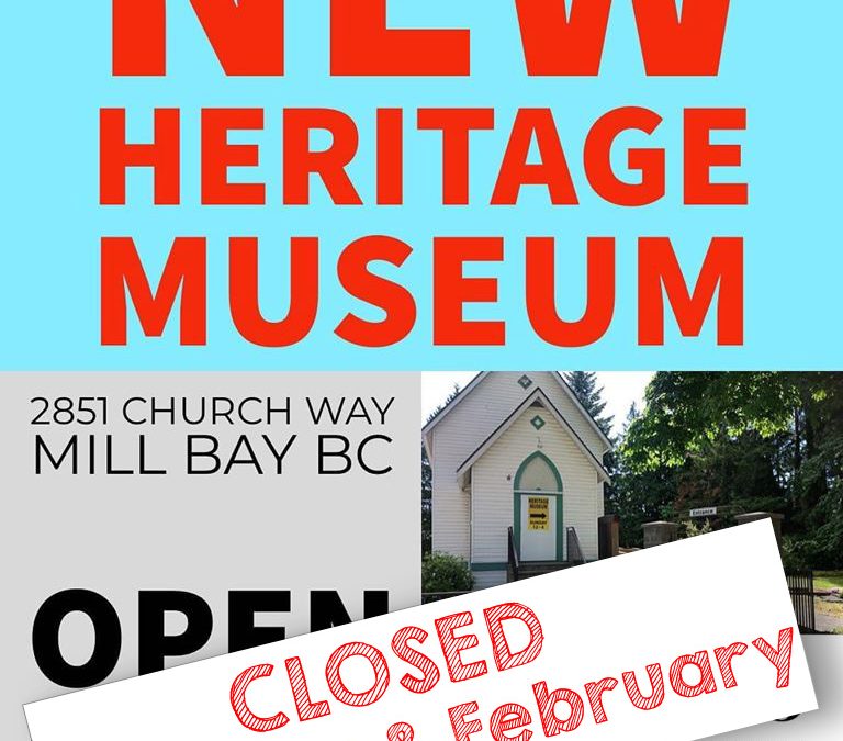 The Heritage Museum is closed January/February 2020